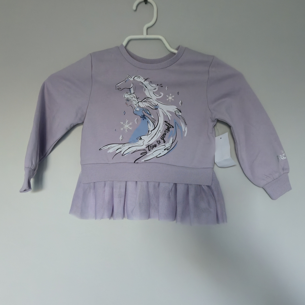 Disney Lavender Kids Sweatshirt with Magical Horse